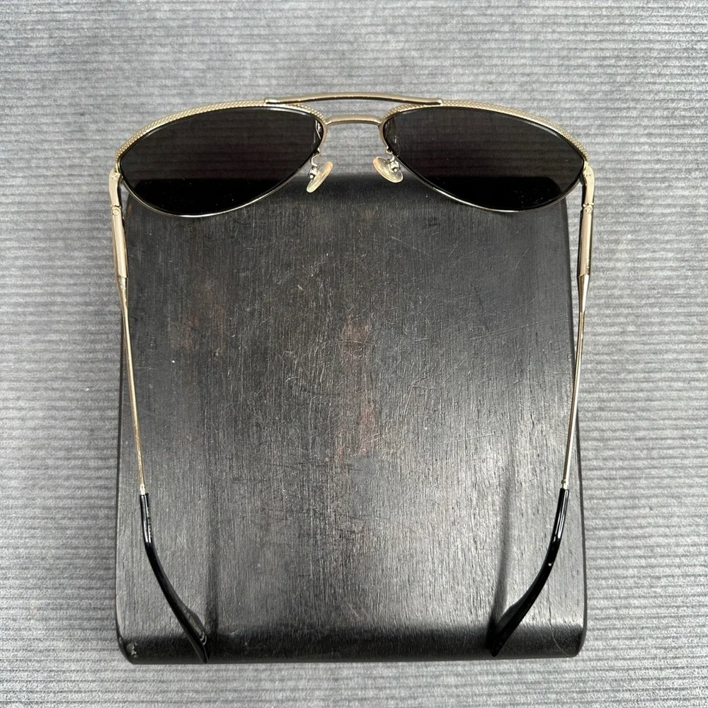 Marc Jacobs Gold Aviator Y2K Sunglasses Blue Green Mirror Lens 050561-907 Italy